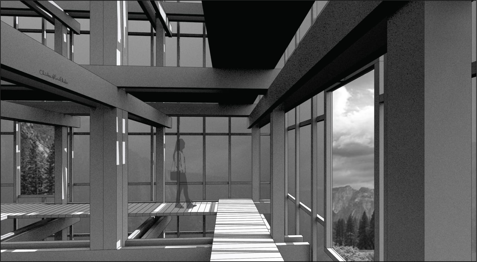 Views in Black and White, the full artwork