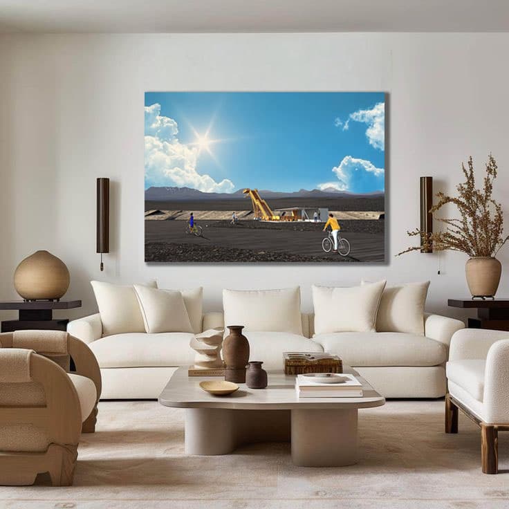 The Tower of Valhalla Day, shown in a room as a digital preview