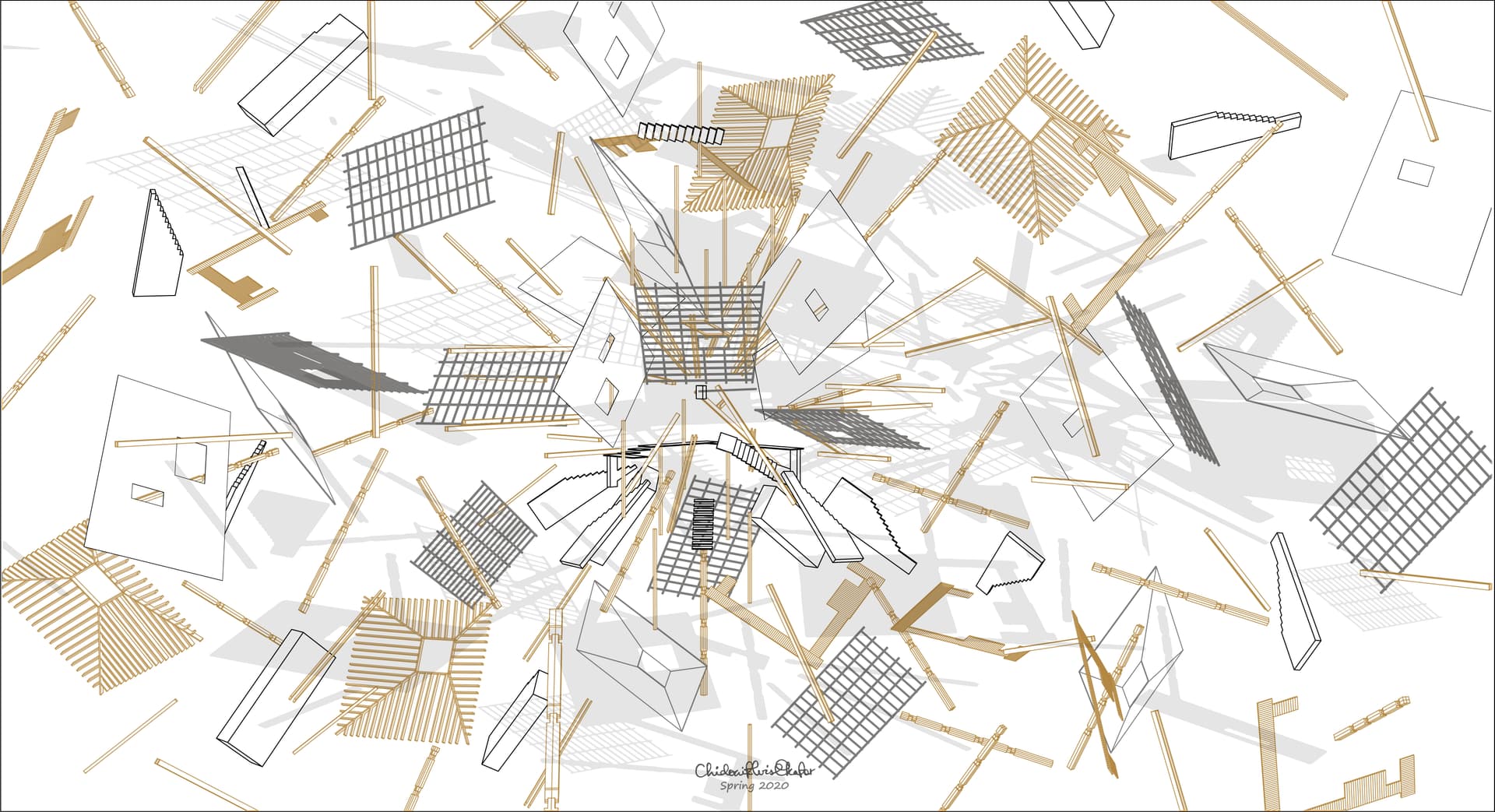 Exploded Materials 1, the full artwork
