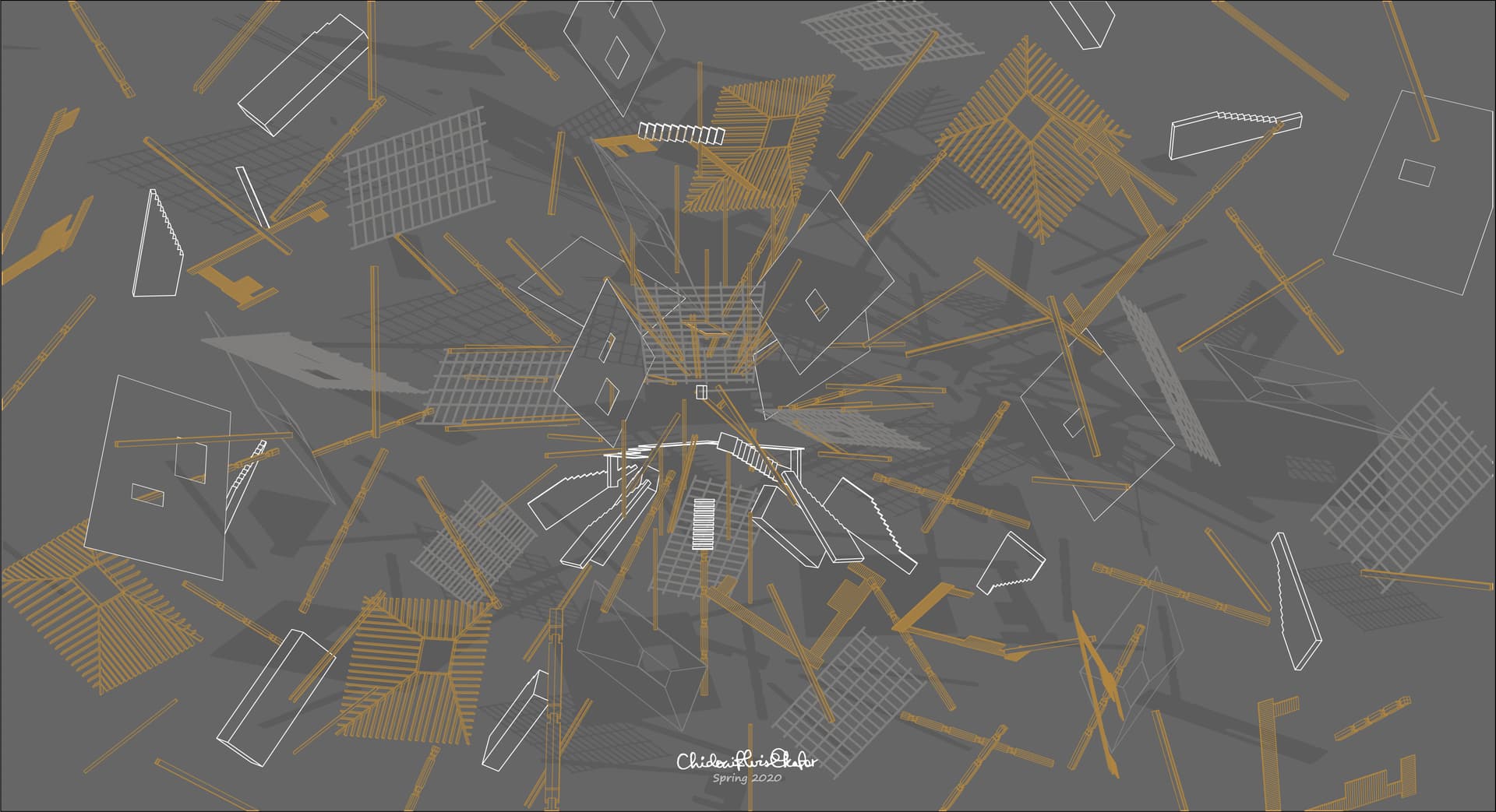Exploded Materials 3, the full artwork