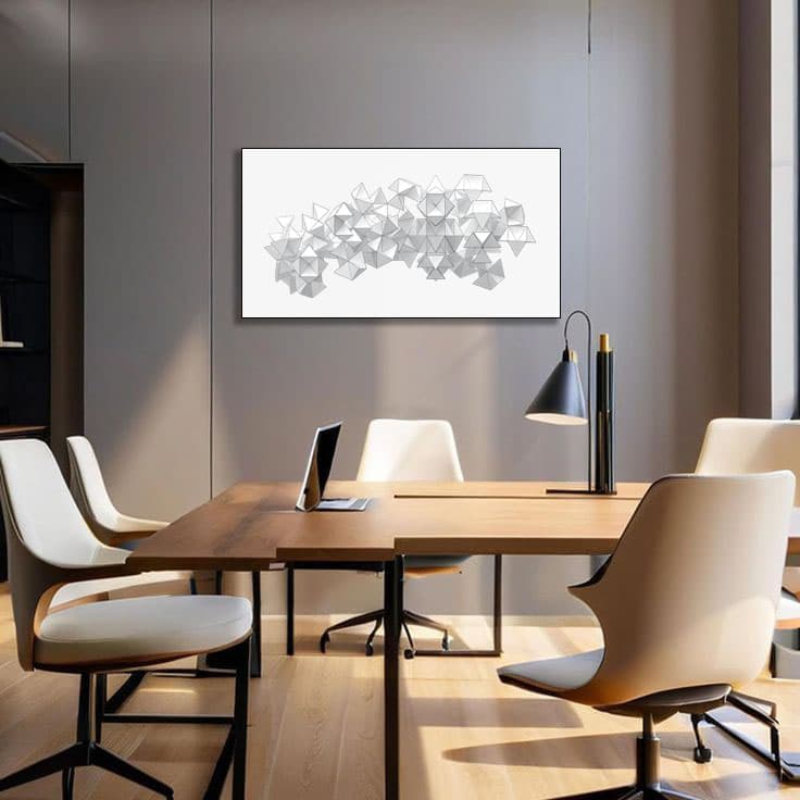 Separating Forms Right View, shown in a room as a digital preview
